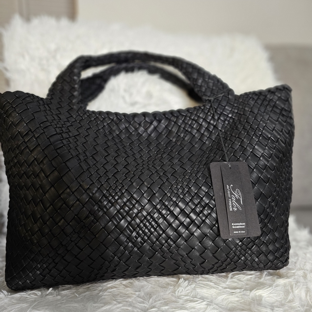 Firenze Hand Woven Leather Tote Bag